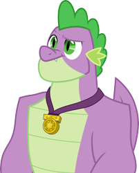 Size: 3000x3726 | Tagged: safe, artist:cloudyglow, derpibooru import, spike, dragon, the last problem, male, older, older spike, simple background, solo, transparent background, vector