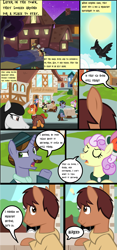 Size: 1280x2741 | Tagged: safe, artist:mr100dragon100, derpibooru import, oc, oc:elizabeth, oc:thomas the wolfpony, bat pony, bird, earth pony, pegasus, pony, raven (bird), undead, unicorn, vampire, vampony, background pony, comic, dark forest au's dracula, dark forest au's phantom of the opera (erik), restaurant