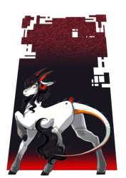 Size: 1920x2716 | Tagged: safe, artist:oneiria-fylakas, derpibooru import, oc, earth pony, pony, horns, solo