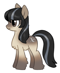 Size: 517x623 | Tagged: safe, artist:marbo, oc, oc only, oc:cold shoulder, pony, /mlp/, chest fluff, female, fluffy, mare, simple background, snowpony (species), solo, taiga pony, transparent background, yakutian horse
