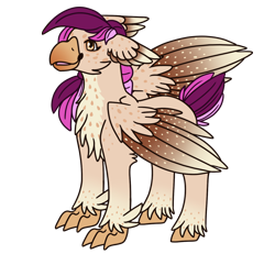 Size: 1950x1800 | Tagged: safe, artist:misskanabelle, derpibooru import, oc, oc only, classical hippogriff, hippogriff, chest fluff, female, hippogriff oc, simple background, transparent background