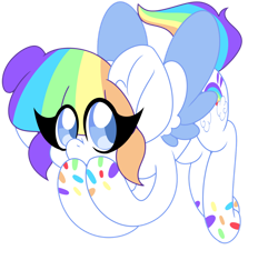 Size: 1280x1245 | Tagged: safe, artist:ladylullabystar, derpibooru import, oc, oc:vanilla sprinkles, pegasus, pony, female, mare, simple background, solo, transparent background