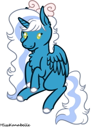 Size: 623x867 | Tagged: safe, artist:misskanabelle, derpibooru import, oc, oc only, oc:fleurbelle, alicorn, pony, alicorn oc, commission, female, horn, mare, simple background, solo, transparent background, wings, ych result