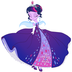 Size: 3600x3600 | Tagged: safe, artist:sapphiregamgee, derpibooru import, twilight sparkle, equestria girls, clothes, dress, eyes closed, gown, simple background, smiling, solo, transparent background