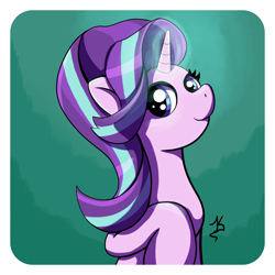 Size: 4500x4500 | Tagged: safe, artist:jearknds, derpibooru import, starlight glimmer, pony, unicorn, glowing horn, horn, solo