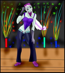 Size: 1600x1800 | Tagged: safe, artist:foxgearstudios, derpibooru import, coloratura, equestria girls, clothes, female, fireworks, gloves, long gloves