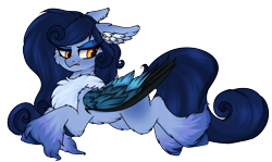 Size: 1938x1153 | Tagged: safe, alternate version, artist:ondrea, derpibooru import, oc, oc:tundra, pegasus, pony, angry, artificial wings, augmented, cheek fluff, chest fluff, cute, ear fluff, ears, fluffy, pouting, simple background, solo, transparent background, unshorn fetlocks, wing fluff, wings