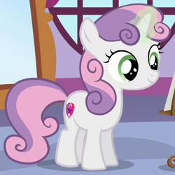 Size: 560x560 | Tagged: safe, derpibooru import, screencap, sweetie belle, female, filly, solo