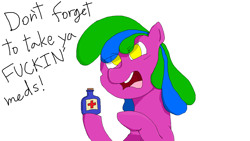 Size: 1152x648 | Tagged: safe, artist:nukepony360, derpibooru import, oc, oc only, oc:phosphor bloom, ms paint, vulgar