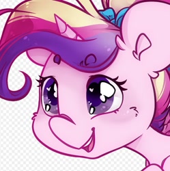 Size: 630x632 | Tagged: safe, artist:midnightpremiere, derpibooru import, princess cadance, alicorn, pony, alpha channel, bust, heart eyes, open mouth, open smile, smiling, solo, teen princess cadance, wingding eyes