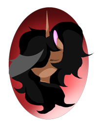 Size: 953x1171 | Tagged: safe, artist:aonairfaol, derpibooru import, oc, oc only, pony, unicorn, bust, eyes closed, hair over one eye, simple background, solo, transparent background