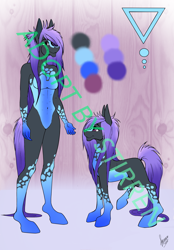 Size: 1640x2360 | Tagged: safe, artist:stirren, derpibooru import, oc, anthro, pony, adoptable, auction, female, solo, spots, unnamed oc