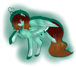 Size: 1248x1104 | Tagged: safe, artist:aonairfaol, derpibooru import, oc, oc only, pegasus, pony, base used, chest fluff, colored hooves, colored wings, pegasus oc, raised hoof, raised leg, simple background, smiling, solo, transparent background, two toned wings, wings