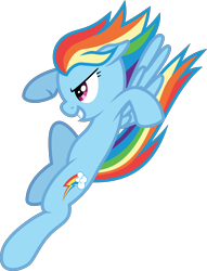 Size: 6000x7866 | Tagged: safe, artist:twilirity, derpibooru import, rainbow dash, pegasus, pony, fighting is magic, .svg available, absurd resolution, ears, falling, female, floppy ears, mare, simple background, smiling, solo, spread wings, transparent background, vector, wings