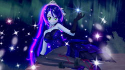 Size: 1919x1079 | Tagged: safe, derpibooru import, princess luna, human, 3d, bare shoulders, koikatsu, sleeveless, strapless