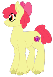 Size: 1397x2029 | Tagged: safe, artist:glacierfrostclaw, derpibooru import, apple bloom, earth pony, pony, eye clipping through hair, female, filly, looking to side, looking to the left, simple background, solo, transparent background, unshorn fetlocks