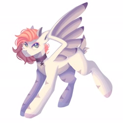 Size: 2048x2048 | Tagged: safe, artist:neonbugzz, derpibooru import, oc, oc:daffodil, pony, art trade, solo, wings