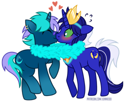 Size: 1100x899 | Tagged: safe, artist:jennieoo, derpibooru import, oc, oc:frightmare, oc:night hunter, pony, saddle arabian, unicorn, couple, kissing, simple background, transparent background, vector