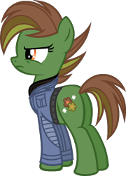 Size: 674x937 | Tagged: safe, artist:pegasski, derpibooru import, oc, oc:spring fever, earth pony, pony, female, mare, simple background, solo, transparent background