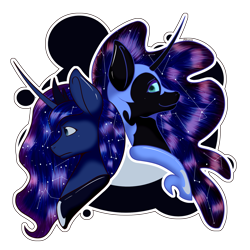 Size: 2160x2160 | Tagged: safe, artist:darmetyt, derpibooru import, nightmare moon, princess luna, alicorn, anthro, pony