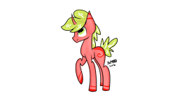 Size: 1440x805 | Tagged: safe, artist:skypaw122, derpibooru import, oc, oc only, pony, unicorn, horn, raised hoof, raised leg, signature, simple background, solo, transparent background, unicorn oc