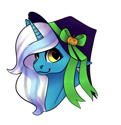 Size: 1280x1326 | Tagged: safe, derpibooru import, oc, oc:fleurbelle, alicorn, alicorn oc, bow, clothes, costume, female, halloween, halloween costume, hat, heart eyes, holiday, horn, mare, nightmare night, pumpkin, ribbon, simple background, transparent background, wingding eyes, wings, witch hat
