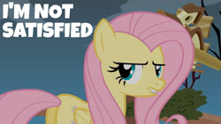 Size: 1280x720 | Tagged: safe, derpibooru import, edit, edited screencap, editor:quoterific, screencap, fluttershy, pegasus, pony, putting your hoof down, season 2, butt, female, flutterbutt, mare, solo