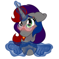Size: 900x900 | Tagged: safe, artist:nivimonster, derpibooru import, oc, oc:scarlet melody, pony, unicorn, bust, female, hand, magic, magic hands, mare, portrait, simple background, solo, tongue, tongue out, transparent background