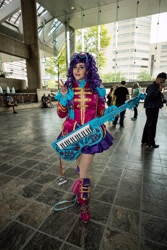 Size: 4000x6000 | Tagged: safe, artist:mieucosplay, derpibooru import, rarity, human, equestria girls, friendship through the ages, ancient wonderbolts uniform, bronycon, bronycon 2017, clothes, cosplay, costume, irl, irl human, peace sign, photo, sgt. rarity