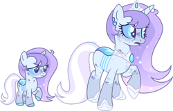 Size: 1280x823 | Tagged: safe, artist:kurosawakuro, derpibooru import, oc, changepony, hybrid, age progression, crown, female, jewelry, regalia, simple background, solo, transparent background