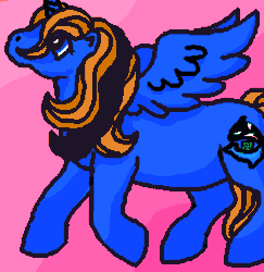 Size: 295x304 | Tagged: safe, derpibooru import, oc, oc:teddy-chan, alicorn, g1, alicorn oc, horn, wings