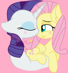 Size: 657x705 | Tagged: safe, artist:jadethepegasus, derpibooru import, fluttershy, rarity, pegasus, unicorn, duo, duo female, female, flarity, kissing, lesbian, shipping