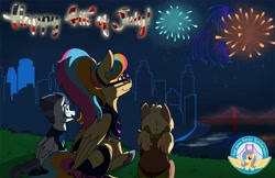 Size: 1669x1080 | Tagged: safe, artist:babscon, derpibooru import, oc, oc:golden gates, 4th of july, babscon, holiday, mascot, united states