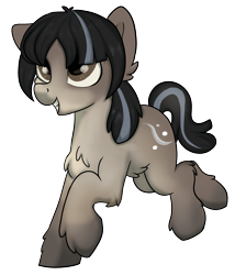 Size: 1858x2169 | Tagged: safe, artist:dumbwoofer, derpibooru import, oc, oc only, oc:cold shoulder, earth pony, pony, earth pony oc, female, mare, simple background, smiling, snowpony (species), solo, taiga pony, transparent background, trotting, yakutian horse