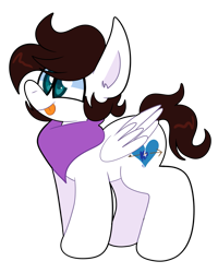 Size: 1597x2000 | Tagged: safe, artist:saveraedae, derpibooru import, oc, oc only, oc:markpony, pegasus, pony, bandana, cute, ear fluff, ears, feminine stallion, folded wings, male, ponified, simple background, solo, the mark side, tongue, tongue out, transparent background, wings