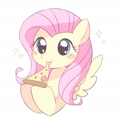 Size: 1657x1631 | Tagged: safe, artist:ginmaruxx, derpibooru import, fluttershy, pegasus, female, food, mare, pizza, solo, tomato