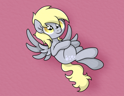 Size: 2921x2265 | Tagged: safe, artist:background basset, derpibooru import, derpy hooves, pegasus, pony, flying, simple background, solo, spread wings, wings