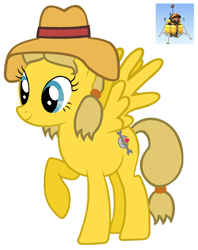 Size: 1128x1426 | Tagged: safe, derpibooru import, pegasus, pony, female, hat, lunar lander, ponified, the space place