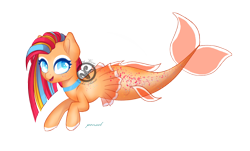 Size: 4411x2660 | Tagged: safe, artist:keeka-snake, derpibooru import, oc, merpony, female, simple background, solo, transparent background, watermark