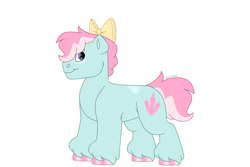 Size: 1280x854 | Tagged: safe, artist:itstechtock, derpibooru import, oc, oc:dino dig, earth pony, pony, female, filly, magical lesbian spawn, offspring, parent:lily longsocks, parent:petunia paleo, simple background, solo, transparent background