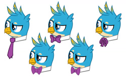 Size: 1280x785 | Tagged: safe, artist:disneymarvel96, derpibooru import, edit, gallus, griffon, bowtie, bust, male, necktie, solo, string tie, vector, vector edit