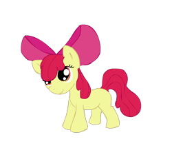 Size: 800x750 | Tagged: safe, artist:mochifries, derpibooru import, apple bloom, earth pony, pony, female, filly, simple background, solo, transparent background