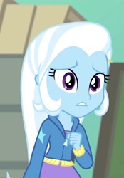 Size: 1333x1920 | Tagged: safe, derpibooru import, screencap, trixie, better together, equestria girls, forgotten friendship, cropped, solo