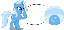 Size: 1490x700 | Tagged: safe, artist:mega-poneo, derpibooru import, trixie, pony, unicorn, ball, female, mare, morph ball, open mouth, simple background, solo, transparent background, trixieball, vector