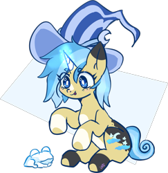 Size: 1589x1634 | Tagged: safe, artist:ube, artist:ubebreb, derpibooru import, oc, oc only, oc:bippity boppity, frog, pony, unicorn, :p, cute, doodle, female, glowing, glowing horn, hat, horn, mage, magic, mare, ocbetes, pony town, simple background, simple shading, sitting, smiling, starry eyes, tongue, tongue out, transparent background, unicorn oc, white pupils, wingding eyes, witch hat, wizard