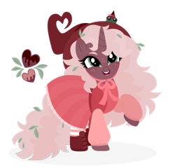 Size: 1920x1840 | Tagged: safe, artist:kabuvee, derpibooru import, oc, oc only, pony, unicorn, clothes, female, freckles, green eyes, horn, mare, open mouth, open smile, raised hoof, raised leg, shadow, simple background, smiling, solo, standing, transparent background, unicorn oc