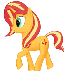 Size: 1521x1686 | Tagged: safe, artist:nepaxor, derpibooru import, sunset shimmer, pony, unicorn, female, simple background, solo, white background