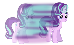 Size: 1200x741 | Tagged: safe, artist:lincolnbrewsterfan, derpibooru exclusive, derpibooru import, starlight glimmer, unicorn, every little thing she does, season 6, accelero, animated, animated png, blinking, blurry, duality, duplication, frame by frame, glowing, glowing horn, great moments in animation, head tilt, horn, inspired by another artist, looking forward, magic, magic aura, nodding, perfect loop, powerful, raised chin, similo duplexis, simple background, smear frame, smiling, sparkles, spell, standing, transparent background, vector, vector trace