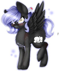 Size: 819x976 | Tagged: safe, alternate version, artist:fantisai, derpibooru import, oc, oc only, pegasus, pony, blushing, chest fluff, colored hooves, eyelashes, female, mare, pegasus oc, simple background, solo, transparent background, wings