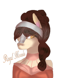 Size: 1696x2320 | Tagged: safe, artist:aonairfaol, derpibooru import, oc, oc only, anthro, earth pony, bust, choker, earth pony oc, female, simple background, solo, transparent background